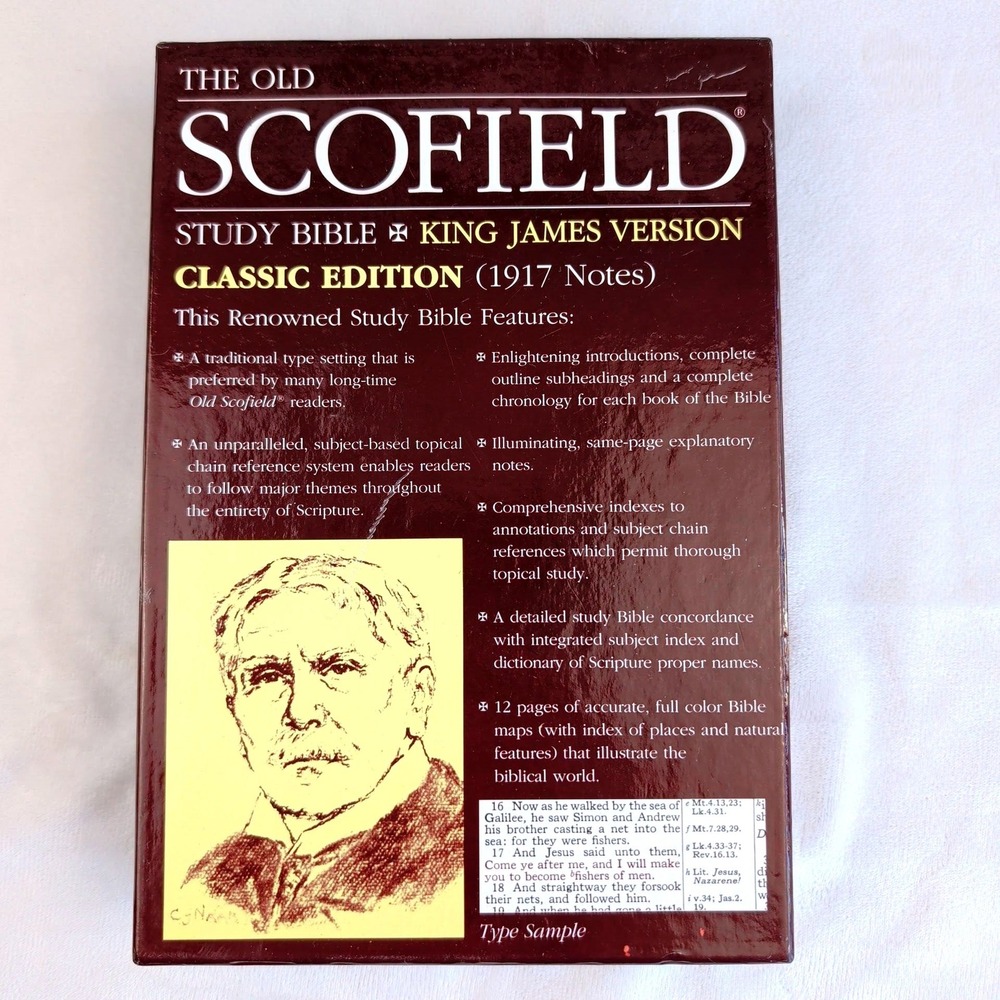 Oxford Old Scofield Study Bible KJV Classic 1917 Notes Black Bonded Leather